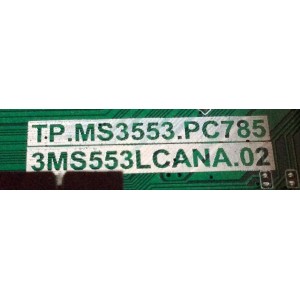 MAIN / FUENTE (COMBO) / BEST BUY / TOSHIBA / 02-SW353A-C008005 / B17083255 / TP.MS3553.PC785 / 3MS553LCANA.02 / 55D1630 / PANEL LVF550CSDX E11 V7 / MODELO 55L510U18