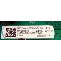 MAIN / HISENSE 227013 / RSAG7.820.8132/ROH / HU60N3500UW(1001) / G181154 / 227016 / 3TE60G181190 / 227013A / 227016A / PANEL HD600N3U23\XP\S0\GM\ROH / MODELO 60H6E