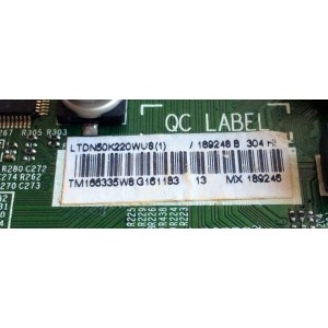 MAIN / HISENSE 189248 / RSAG7.820.5960/ROH / 189246 / LTDN50K220WUS / TM166335W8G161183 / MODELO ¨50¨