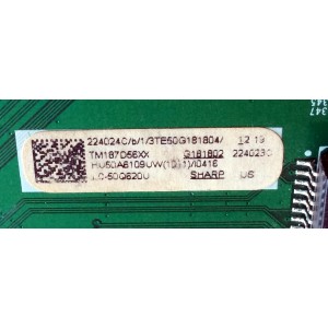 MAIN / SHARP 224024C / RSAG7.820.7918/ROH / 224023C / 224024 / 224023 / HU50A6109UW(1011) / PANEL HD500S1U51\T0L1\S3\GM\CKD\ROH TM187D56XX / 3TE50G181804 / MODELO LC-50Q620U
