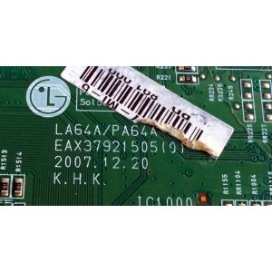 MAIN / LG AGF33372711 / EAX37921505 (0) / EAX37921505 / LA64A/PA64A / 32LC50C-UA / PANEL T315XW02 V.L / MODELOS 32LC50CB-UA / 32LC50CB