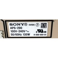 FUENTE DE PODER / SONY 1-474-294-11 / 1-883-916-12 / APS-290 (MY) / 147429411 / MODELO KDL-32EX720