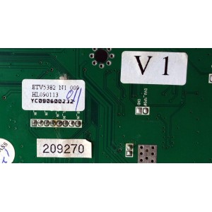 MAIN / SCEPTRE ETV5382 / EBD7.780.665 / HL090113 / VER:0.3 / E232205 / PANEL T460HW02 V.1 / MODELO X46BV-1080P