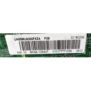 MAIN / SAMSUNG BN94-12642F / BN41-02568B / BN97-13635L / PANEL CY-GM055HGHV4H / MODELOS UN55MU6300FXZA CC12 / UN55MU6300F / UN55MU6300FXZA CA06 
