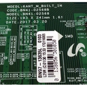 MAIN / SAMSUNG BN94-12642F / BN41-02568B / BN97-13635L / PANEL CY-GM055HGHV4H / MODELOS UN55MU6300FXZA CC12 / UN55MU6300F / UN55MU6300FXZA CA06 