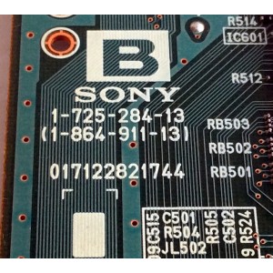 TARJETA INTERFACE / SONY A-1123-859-A / 1-725-284-13 / 3200-0442-0150 / 1-864-911-13 / PARTE SUSTITUTA A-1132-684-A / MODELO KLV-S20G10