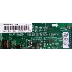 MAIN / SAMSUNG BN94-11960A / BN41-02570A / BN97-12849A / PARTE SUSTITUTA BN94-12538A / PANEL CY-SM055FLLV6H JW09 / 55A1AU0SM / MODELOS UN55MU8000 / UN55MU8000FXZA FA01
