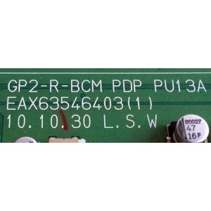 MAIN / LG EBT61533403 / EAX63546403(1) / EBR73042903 / RU16D01218 / GP2-R-BCM / PANEL´S PDP60R30000 / PDP60R30110 / MODELOS 60PZ550-UA / 60PZ550-UA.AUSLLUR / 60PZ550-UA.AUSZLUR