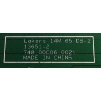 LED DRIVER / VIZIO 755.00C02.0002 / 75500C020002 / 748.00C06.0021 / 13651-2 / PANEL S700FU1-1 / MODELO P702UI-B3 LFTRREAQ