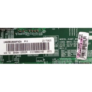MAIN / SAMSUNG BN94-12552R / BN41-02570B / BN97-13538T, / BN94-12268R / PANEL CY-SM082FLLV7H / MODELOS UN82MU8000 / UN82MU8000FXZA FB02