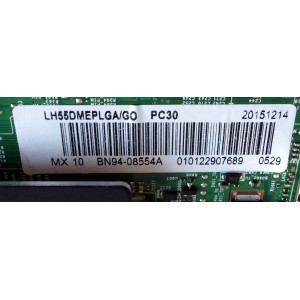 MAIN / SAMSUNG BN94-08554A / BN41-02395B / BN97-09646A / PANEL CY-GH055CSLVVH / MODELO LH55DMEPLGA/GO TS02