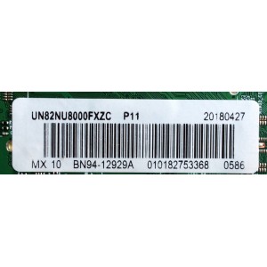 MAIN / SAMSUNG BN94-12929A / BN41-02636A / BN97-14118D / PANEL CY-SN082FLLV1H / CY-SN082FLL2H / MODELOS UN82NU8000 / UN82NU8000FXZA FA01 / UN82NU800DFXZA FA01
