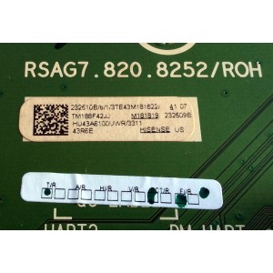 MAIN / HISENSE 232510B / RSAG7.820.8252/R0H / 232509B / 232510 / 232509 / HU43A6100UWR / 3TE43M181822 / TM188F42JJ / MODELO 43R6E