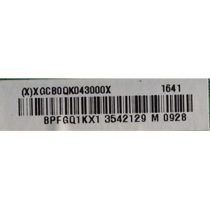 MAIN / VIZIO XGCB0QK0430 / 715G7228-M01-002-004Y / E342828 / PANEL TPT390J1-HVN04 REV:S001C / MODELO NS-39DR510NA17