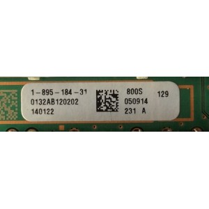 MAIN / SONY 1-895-184-31 / 1P-011CJ00-4010 / REV:1.0 / 0132AB120202 / 140122 / MODELO  KDL-32BX355   