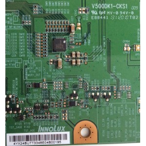 T-CON / PANASONIC 4Y.X24B.UTT / V500DK1-CKS1 / 4YX24BUTT / E88441 / PANEL V650DK1-KS2 REV.B3 / MODELO TC-65AX800C