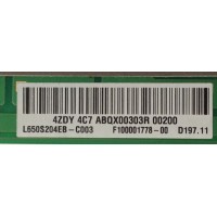 LED DRIVER / PANASONIC L650S204EB-C003 / C650S01E04B / E217670 / PANEL V650DK1-KS2 REV.B3 / MODELO TC-65AX800C