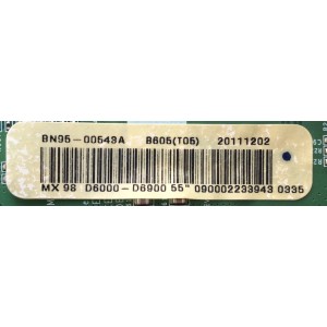 T-CON PARA TV SAMSUNG / NUMERO DE PARTE BN95-00543A / BN41-01742A / BN97-06127A / S240LABMB3V0.1 / SUSTITUTAS BN96-16498A / LJ94-16627E / PANEL LTJ550HW01-C / MODELOS UN55D6900WFXZA H301 / UN55D6900 / UN55D6420 / UN55D6400 / UN55D6500 / UN55D6450