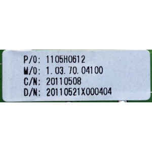 MAIN / APEX 1105H0612 / CV318H-A / PANEL LTA400HF16 / MODELO LE40H88	