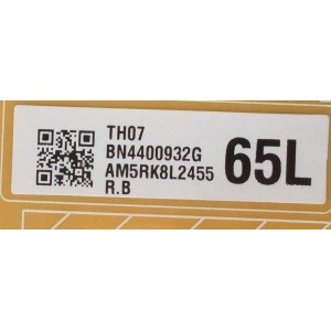 FUENTE DE PODER PARA TV SAMSUNG / NUMERO DE PARTE BN4400932G / BN44-00932G / L65E6L_NHS / MODELOS UN65NU6070FXZA ZA02 / UNU7090 / UE65NU6025 / UE65NU7090 / UE65NU7090 / UE65NU7020 / UN65NU6900 / UN65NU6080 / UN65NU6070 / MAS MODELOS EN DESCRIPCIÓN 