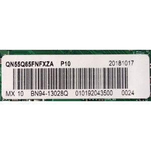 MAIN / SAMSUNG BN94-13028Q / BN41-02636A / BN97-14339P / PANEL CY-QN055FLLV6H / MODELO QN55Q65FNFXZA FA01/QNQ65F	