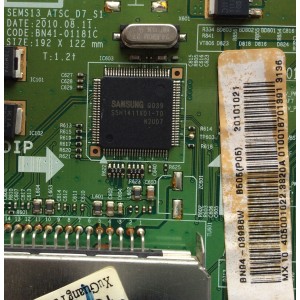MAIN / SAMSUNG BN94-03986W / BN41-01181C / BN97-04257D / SUSTITUTA BN94-03986V / PANEL V400H1-L08 Rev.C2 / MODELO LN40C500F3FXZA CN02	