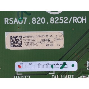 MAIN / SHARP 239887B / 239884B / TM18B150JT / HU65A6107UWR(0001)/3369 / RSAG7.820.8252/ROH / PANEL HD650S1U71-L1 / MODELO LC-65Q7330U	