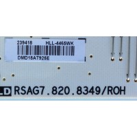 FUENTE DE PODER PARA TV HISENSE / SHARP / NUMERO DE PARTE 239418 / HLL-4465WK / RSAG7.820.8349/ROH / CQC13134095636 / PANEL HD580S1U91-L1 / HD58DS1V03-L1 / DISPLAY V580DJ4-QE1 REV.C4 / MODELOS LC-58Q7330U / LC-58Q7370U / 58H6550E / 58R6E / 58RGE