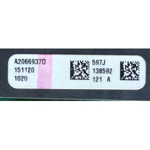 MAIN / SONY A-2066-937-D /A2066937D / 1-894-094-23 / 173534123 / PANEL IS5F320VNO01 / MODELO KDL-32R500C	
