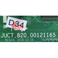 MAIN / HITACHI 999P5C / JUC7.820.00121165 / HLS43C 2014-12-16 / PANEL C490F14-E6-L / MODELO LE49A509	