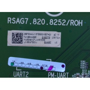 MAIN / SHARP 238730A / 238732A / RSAG7.820.8252/ROH / 238730 / 238732 / HU65A6107UWR / 3TE65G182 / PANEL`S HD650S1U71\S8\GM\ROH / HD650S1U71\S8\GM\CKD\ROH / MODELO LC-65Q7300U R65G182789H