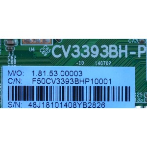 MAIN / WESTINGHOUSE 48J1810 / CV3393BH-P / F50CV3393BHP10001 / LTE48333 / PANEL D480D3-GG58-COX / MODELO DWM48F1Y1