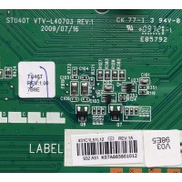 MAIN / TOSHIBA 75016563 / STU40T VTV-L40703 REV:1 / 461C1L51L12 / 431C1L51L12 / E85792 / PANEL LTA460HF03 T02 / MODELO 46XV640UZ