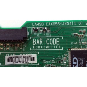MAIN / LG EBU62587911 / EAX65614404(1.0) / EAX65614404 / 62587911 / PANEL NC390DUN-VXBP1 / MODELOS 39LB5600 / 39LB5600-UZ / 39LB5600-UZ.BUSJLJM