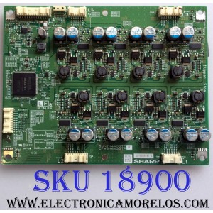 LED DRIVER / SHARP RUNTK4433TPZC / CPWBN4433TP / RUNTK4433TP / 0X-C000497 S / PANEL LK520D3LWF02 / MODELO LC-52LE925UN