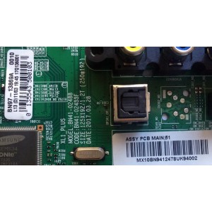 MAIN / SAMSUNG BN94-12478U / BN4412478U / BN97-13869A / BN41-02488F / PANEL CY-JM032AGER3V / MODELO UN32J4000 / UN32J4000EFXZA