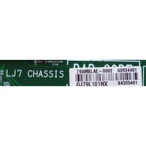 MAIN / LG EBU63934401 / 63934401 / EAX67148704(1.0) / 84305401 / COMPATIBLE  EBU63934402  / PANEL NC430DUE / MODELOS 43LJ5500-UA / 43LJ5500-UA.AUSGLJM / 43LJ5500-UA.AUSYLJM