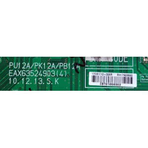 MAIN / LG EBT61659302 / ((NOTA IMPORTANTE (BALUM) TUNER DAÑADO)) / EAX63524903(4) / 17EBT010-006R / PU12A/PK12A/PB12A / PANEL PDP60R30110 / MODELO 60PZ750-UG / 60PZ750-UG.AUSZLHR