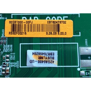 MAIN / LG EBT62473702 / EAX65081205(1.1) / EBR76466204 / EAX65081205 / 32EBT000-00FJ / PANEL 32EBT000-00FJ / MODELO 42GA6400-UD / 42GA6400-UD.BUSYLMR