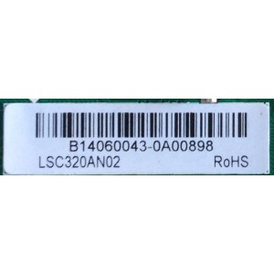 MAIN / SEIKI B14060043 / T.MS3393.81 / SY14310-1 / 890-M00-06N59 / PANEL LSC320AN02 / MODELO SE32HY27-D