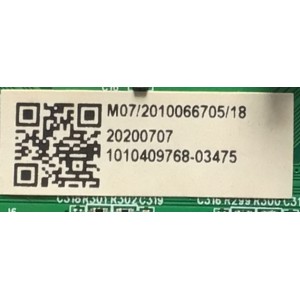 MAIN PARA TV WESTINGHOUSE·ROKU TV SMART TV / NUMERO DE PARTE MS16010-ZC01-01 / 2E01413C0 / KB6160A / E503744 / PANEL T750QVR04.0 / MODELO WR75UX4200 / ((NOTA IMPORTANTE:CHECAR QUE EL PANEL Y MODELO CORRESPONDA CON SU TELEVISION))