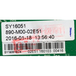 MAIN / FUENTE / (COMBO) ELEMENT / K15121407 / TP.MS3393.PB818 / SY16051 / 890-M00-02E51 / PANEL T320-0DX-DLED / MODELO ELEFW328