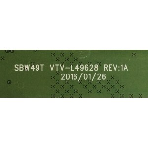 MAIN / TOSHIBA / 461C8J21L22 / 431C8J21L22 / SBW49T VTV-L49628 REV:1A / D08A072903715 / PANEL K430WDR / MODELO 43L420U