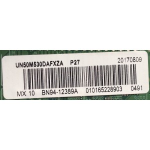 MAIN / SAMSUNG / BN94-12389A / BN97-12969B / BN41-02574A / PANEL CY-JM050BGNV2H / DISPLAY V500HJ3-PE1 REV.C2 / MODELO UN50M530DAFXZA DA01