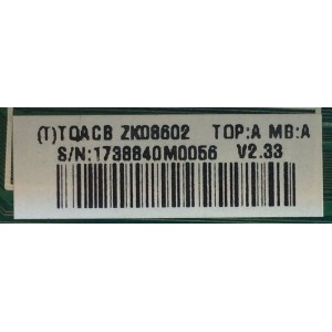 MAIN / AOC / TQACB ZK08602 / 715G3269-M01-001-005K / E243951 / PANEL TPT315B6 / MODELO L32W961