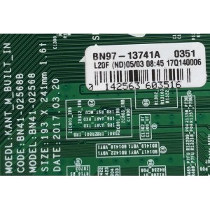 MAIN / SAMSUNG / BN94-12696D / BN97-13741A / BN41-02568B / PANEL  CY-GK065HGLV7H /  MODELOS UN65MU6290FXZA FB01 / UN65MU6290FXZC