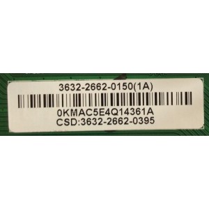MAIN / VIZIO / 3632-2662-0395 / 0171-2271-5411 / 3632-2662-0150 / 3632-2662-0395 / PANEL T320HVN01 -2 / MODELOS EM32FL / D32F -E1