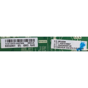 MAIN / FUENTE /(COMBO) / UPSTAR / N14110070 / TP.MS3393.PB851 / BOEI320WX1 / P3S14109807 / PANEL HV320WHB-N00 / MODELO P32ES8