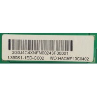 LED DRIVER / SEIKI / C390S01E01A / C390S01E01A, L390S1-1ED-C002 / 3G0J4C4XNFN00243F00001 / PANEL L390S1-1ED-C002 / MODELO SE39UY04