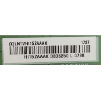 LED DRIVER  / VIZIO / LNTVHI15ZAAAK / (X)LNTVHI15ZAAAK / 715G9194-P01-000-005T / MODELO P65-E1 LTMAWKMU